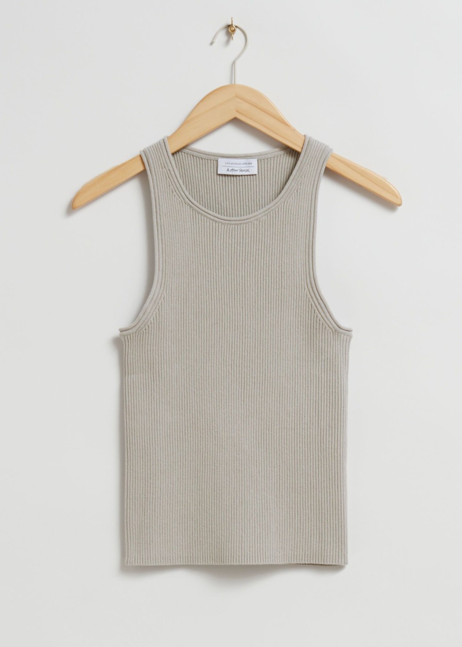 Toj & Other Stories | Racer-Back Vest Top Beige