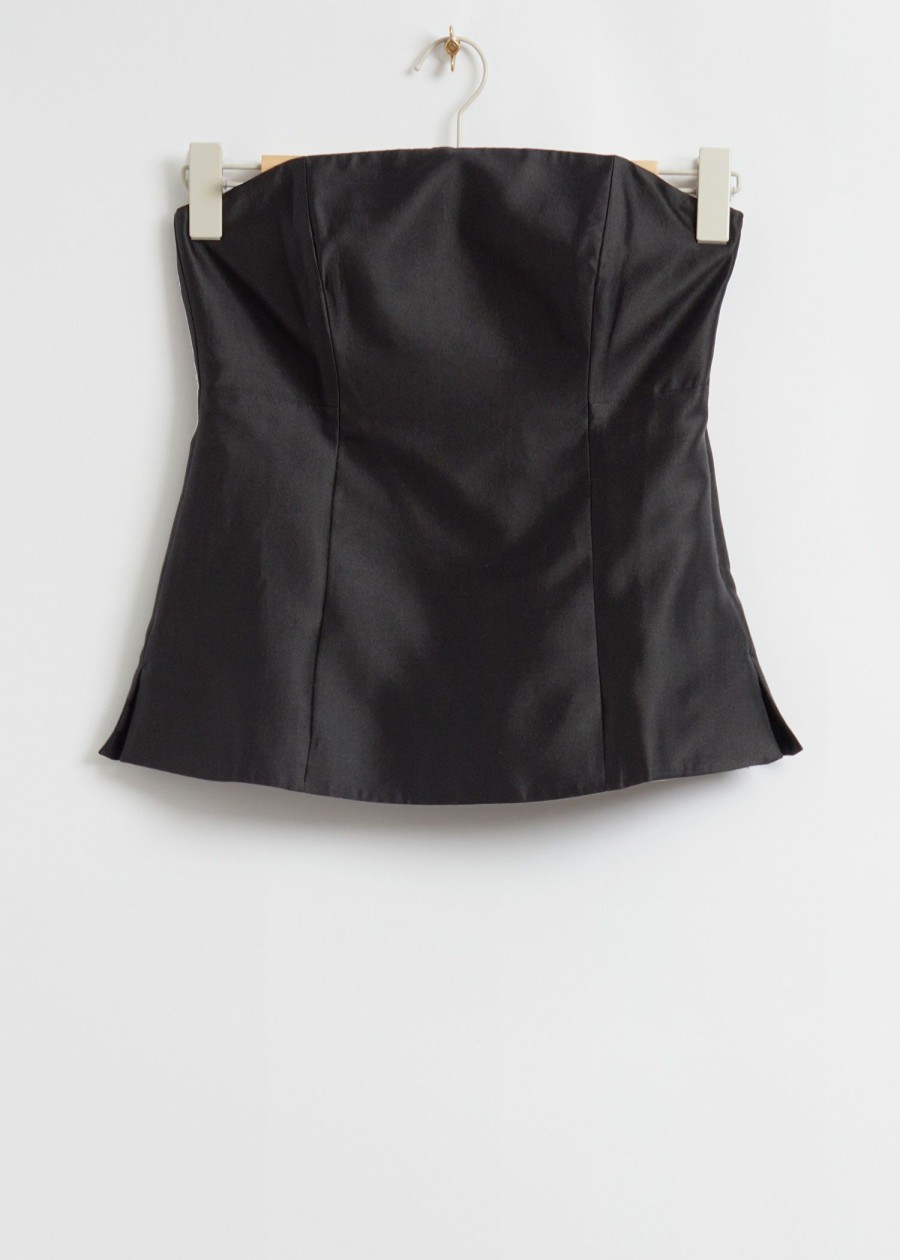 Toj & Other Stories | Monteret Mulberry Silk Tube Top Sort