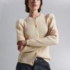 Toj & Other Stories | Merino Puffaermet Cardigan Lys Beige