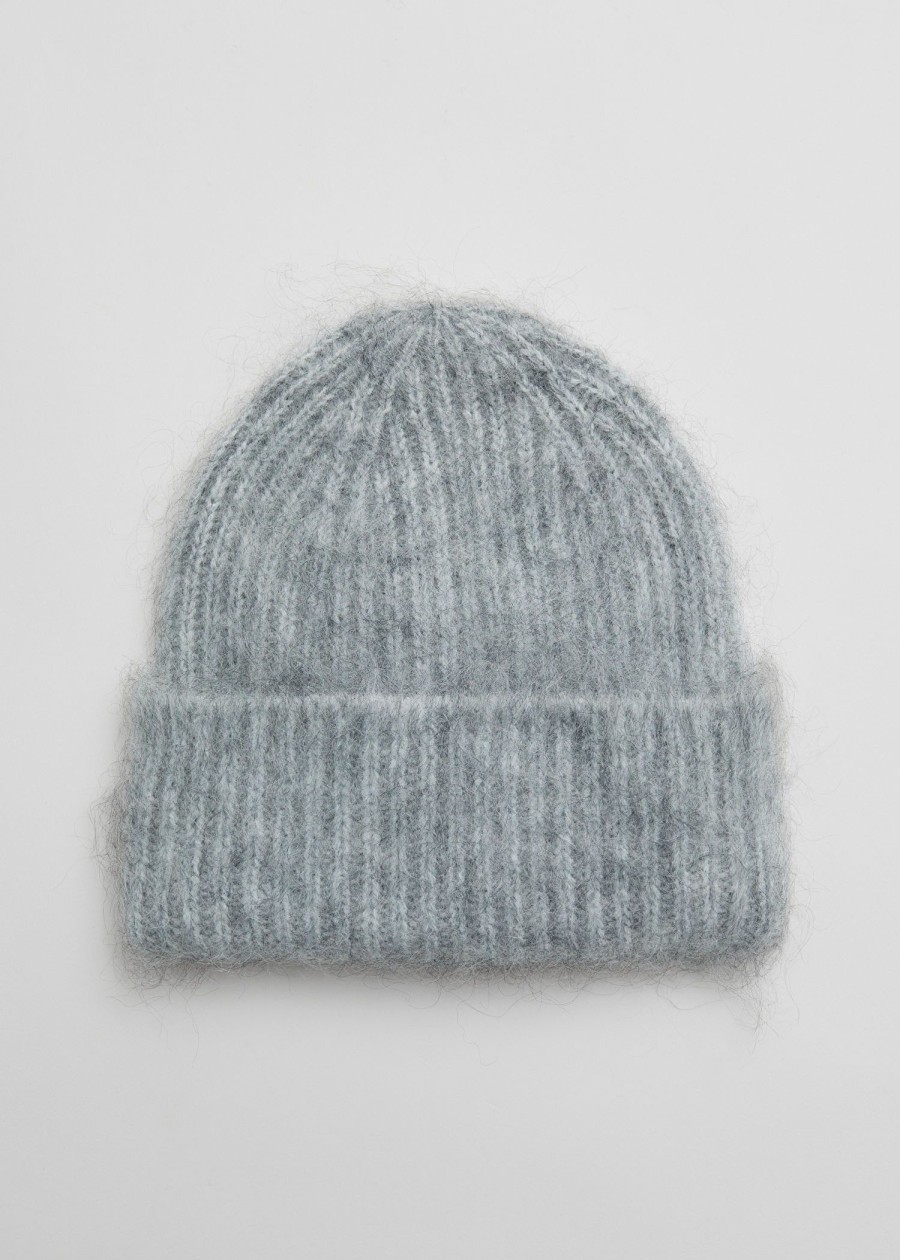 Tilbehor & Other Stories | Borstet Mohair-Blend Beanie Gra