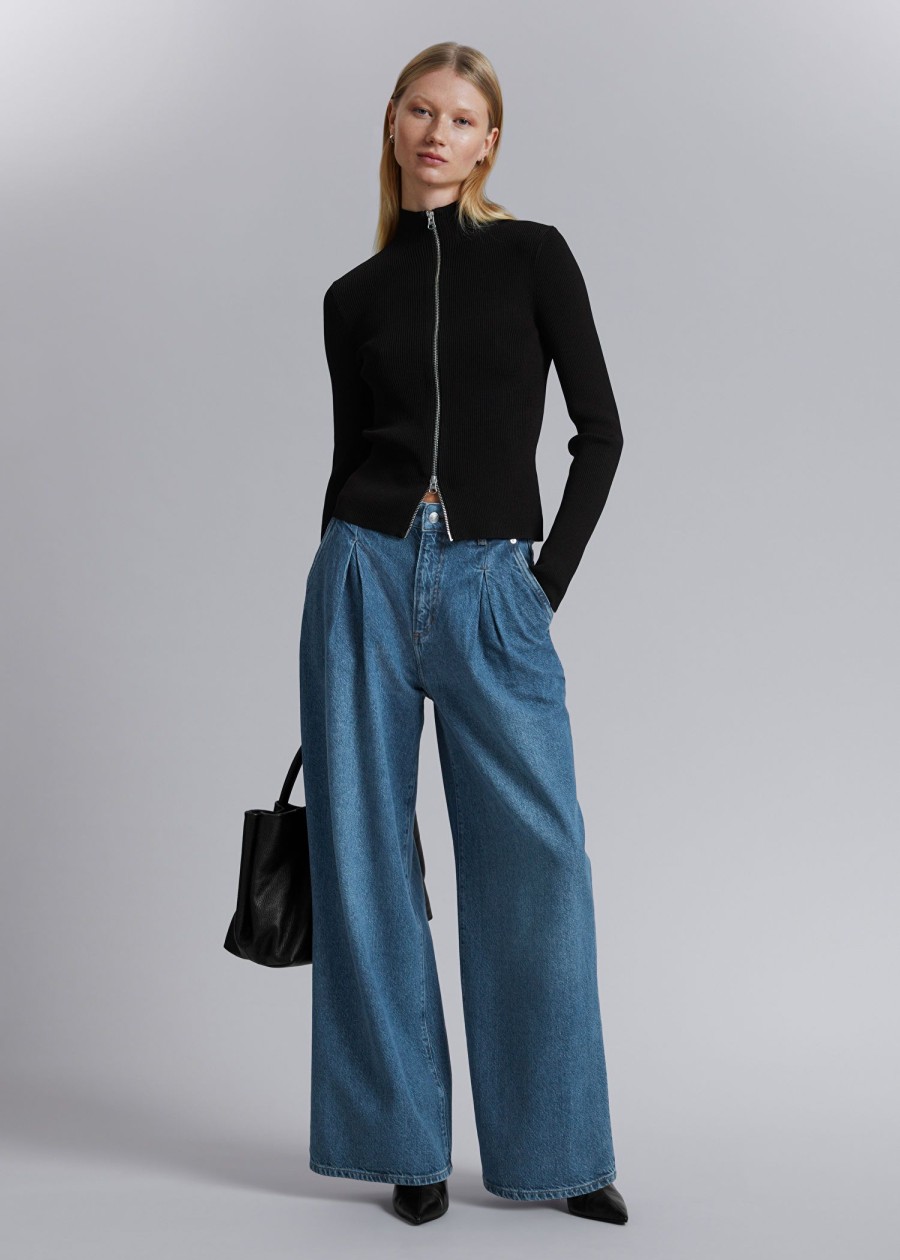 Toj & Other Stories | Brede Baggy Jeans Mellem Bla