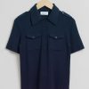 Toj & Other Stories | Fitted Uniform Detail Polo Shirt Morkebla