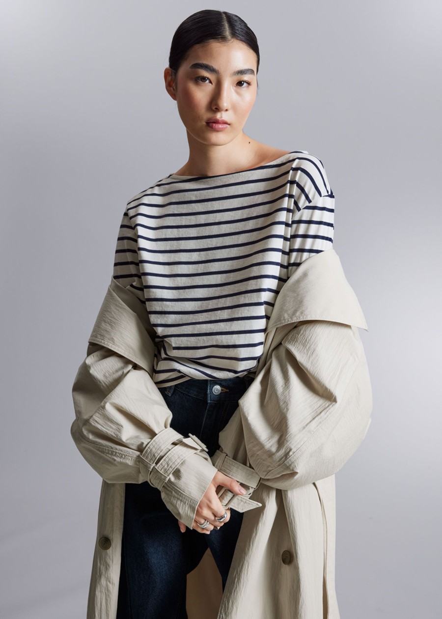 Toj & Other Stories | Breton Stribet Top Navy Stripes