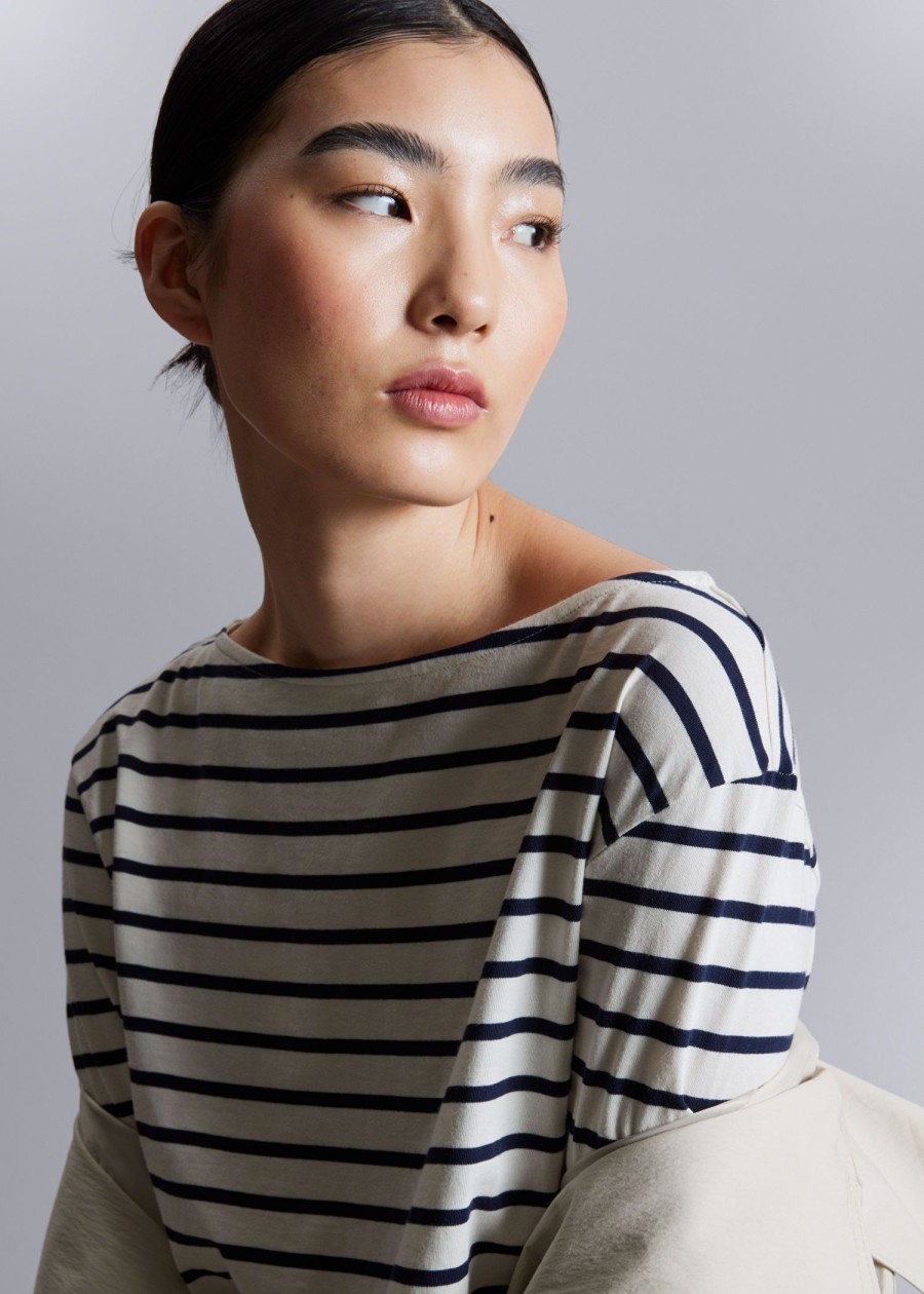 Toj & Other Stories | Breton Stribet Top Navy Stripes