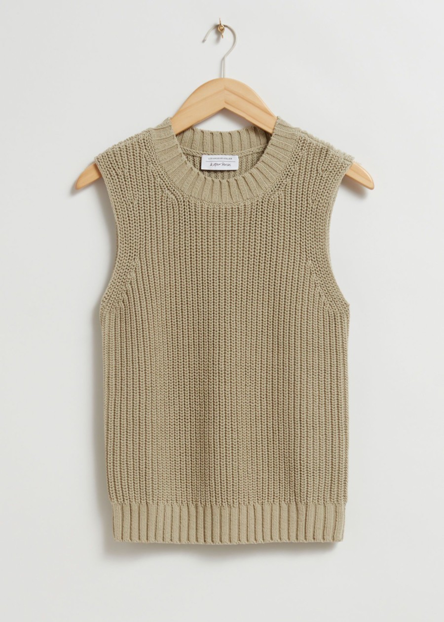 Toj & Other Stories | Strikket Top Med Rund Hals Beige