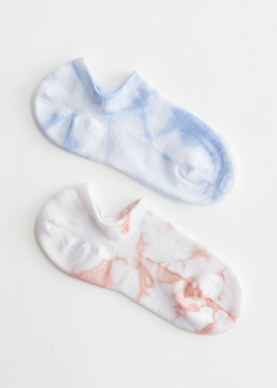 Lingeri & Other Stories | 2-Pack Tie-Dye Step Sokker Bla/Orange