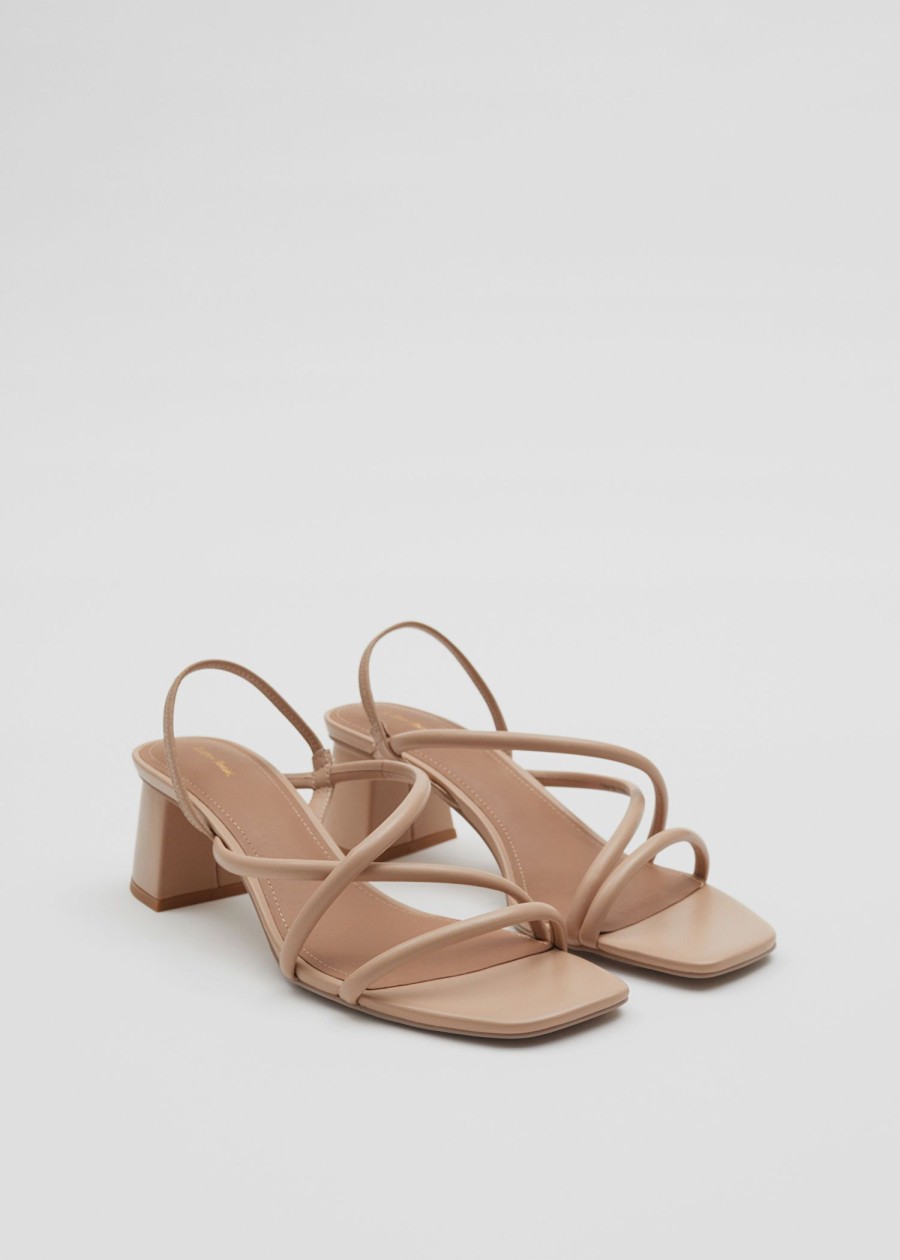 Sko & Other Stories | Strappy Sandaler Med Blokhael Beige