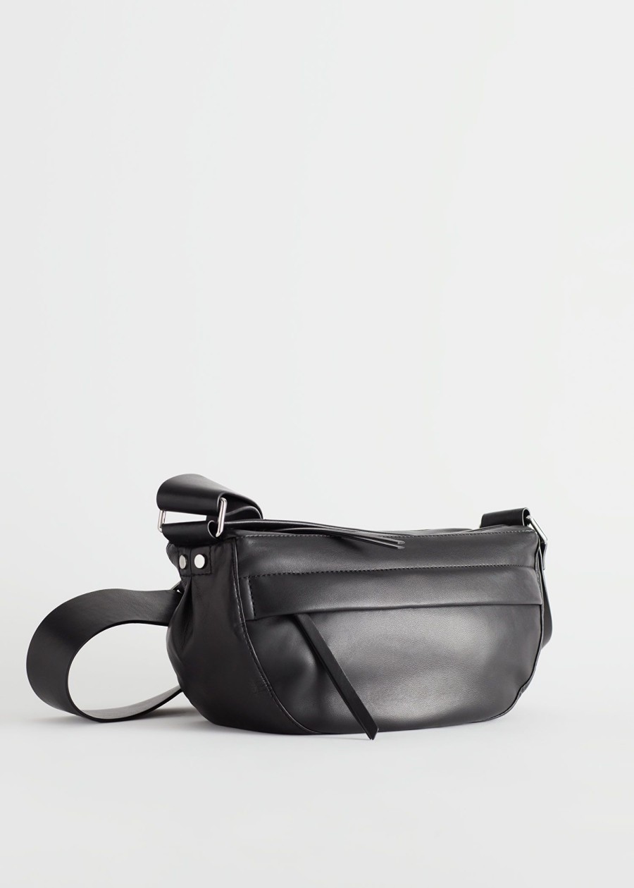 Tilbehor & Other Stories | Blodt Laeder Crossbody-Taske Sort