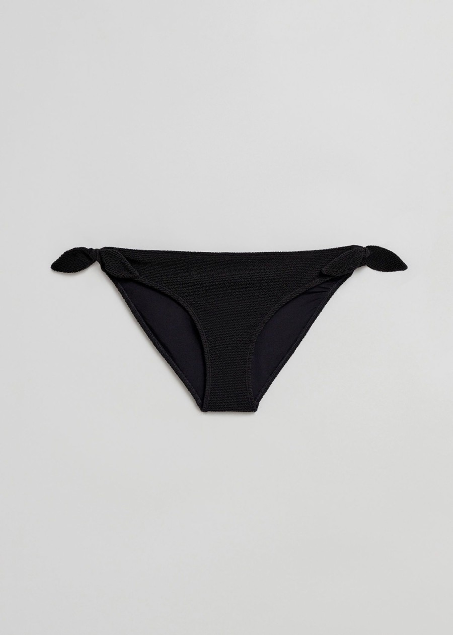 Badetoj & Other Stories | Crepe Knot Tie Bikinitrusser Sort