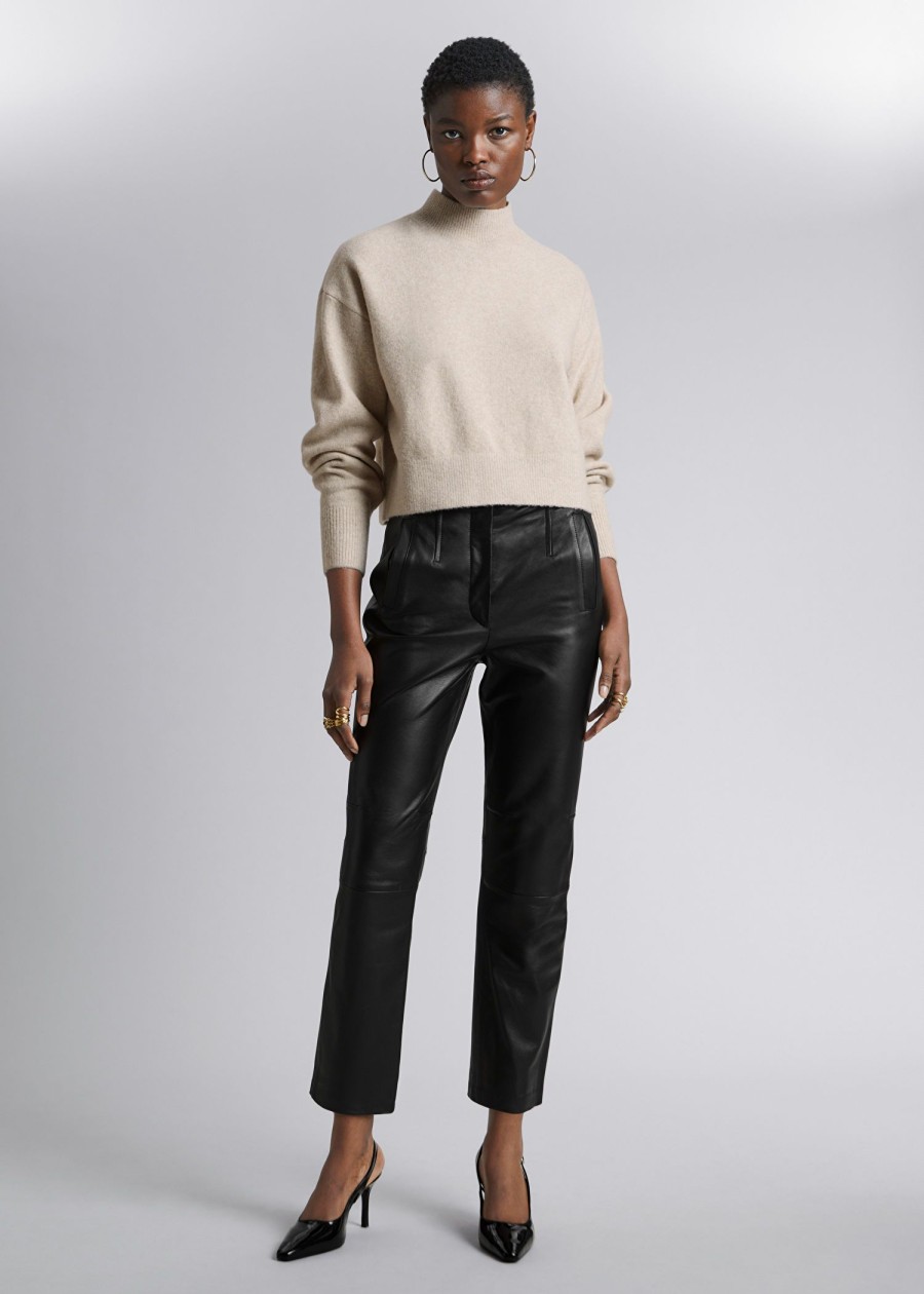 Toj & Other Stories | Mock-Neck Sweater Lys Beige