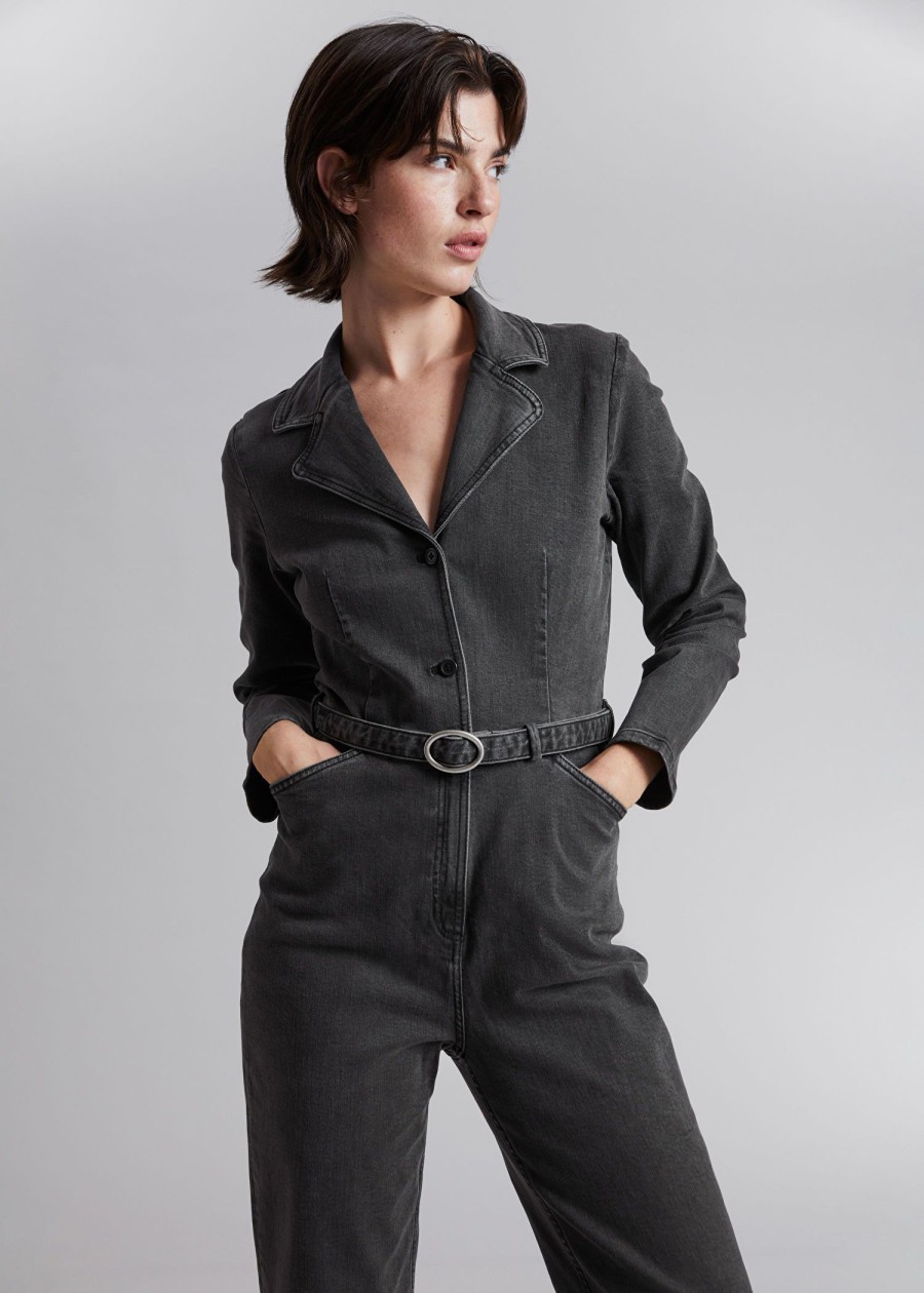 Toj & Other Stories | Jumpsuit Med Baelte Gra Denim