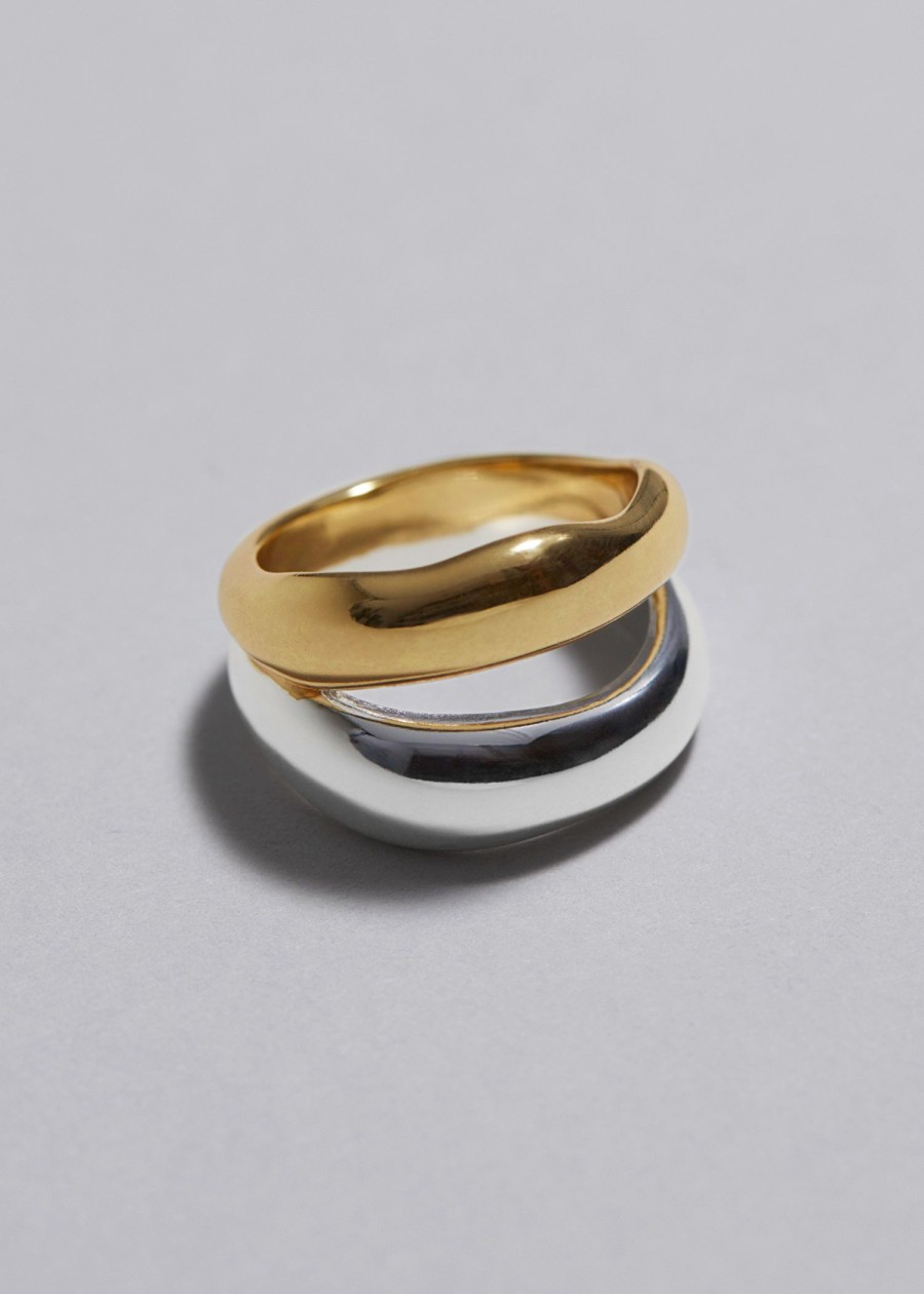 Smykker & Other Stories | Duo Tone Twin Ring Guld Solv