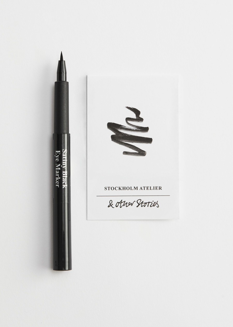 Skonhed & Other Stories | Satiny Black Eye Marker Satinagtig Sort