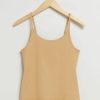 Toj & Other Stories | Ribbet Vest Top Stovet Beige