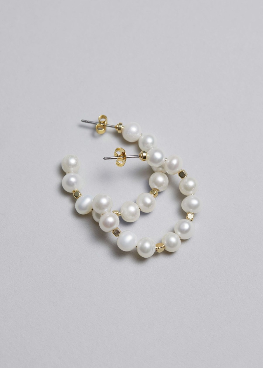 Smykker & Other Stories | Pearl Hoop Oreringe Perle