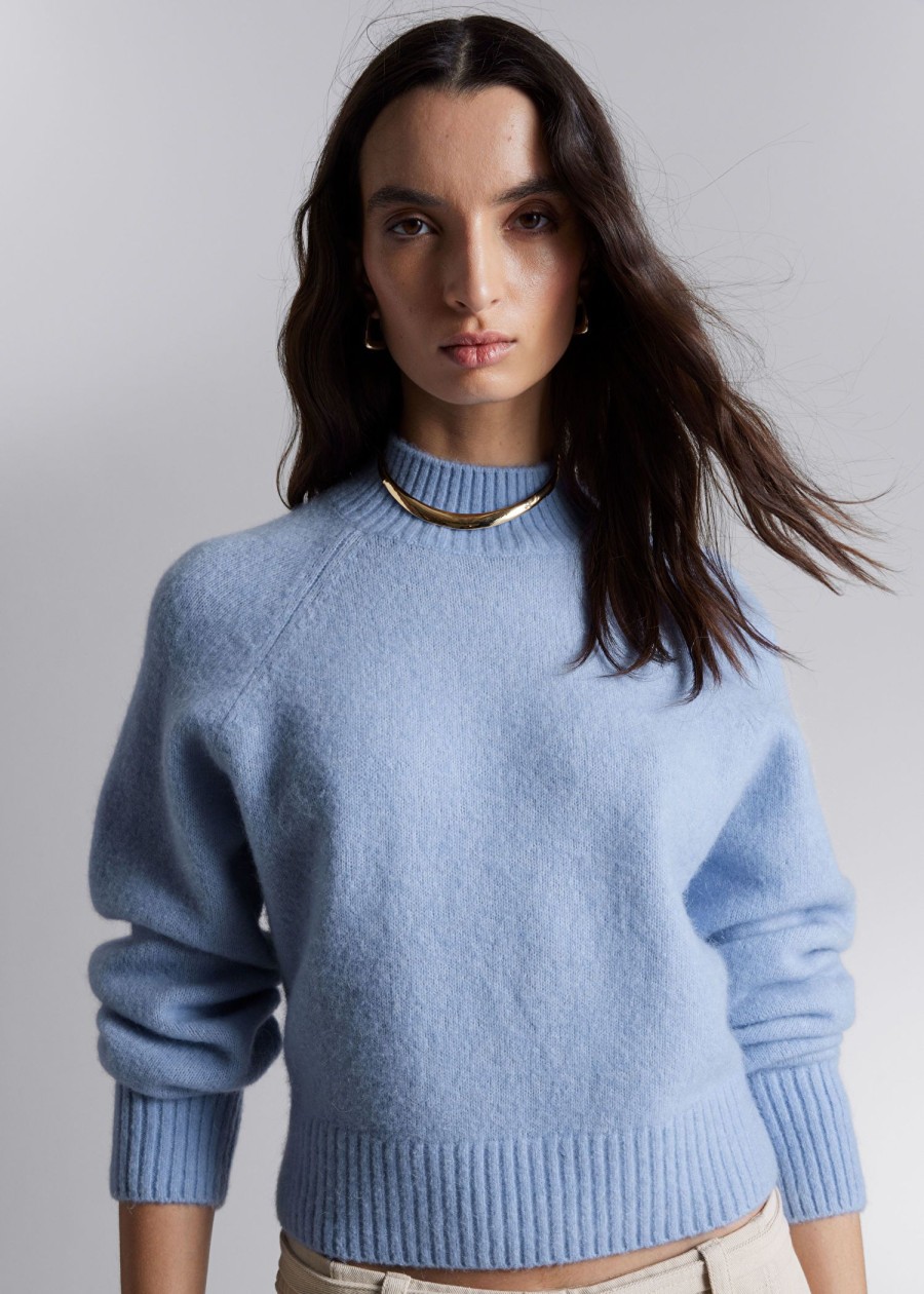 Toj & Other Stories | Mock Neck Uld Jumper Lysebla