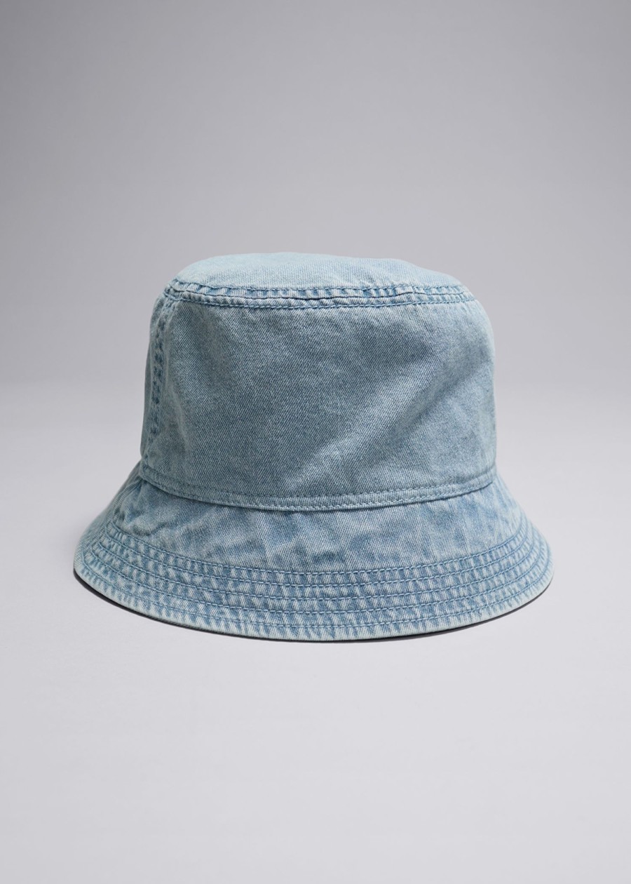 Tilbehor & Other Stories | Denim Bucket Hat Vasket Bla