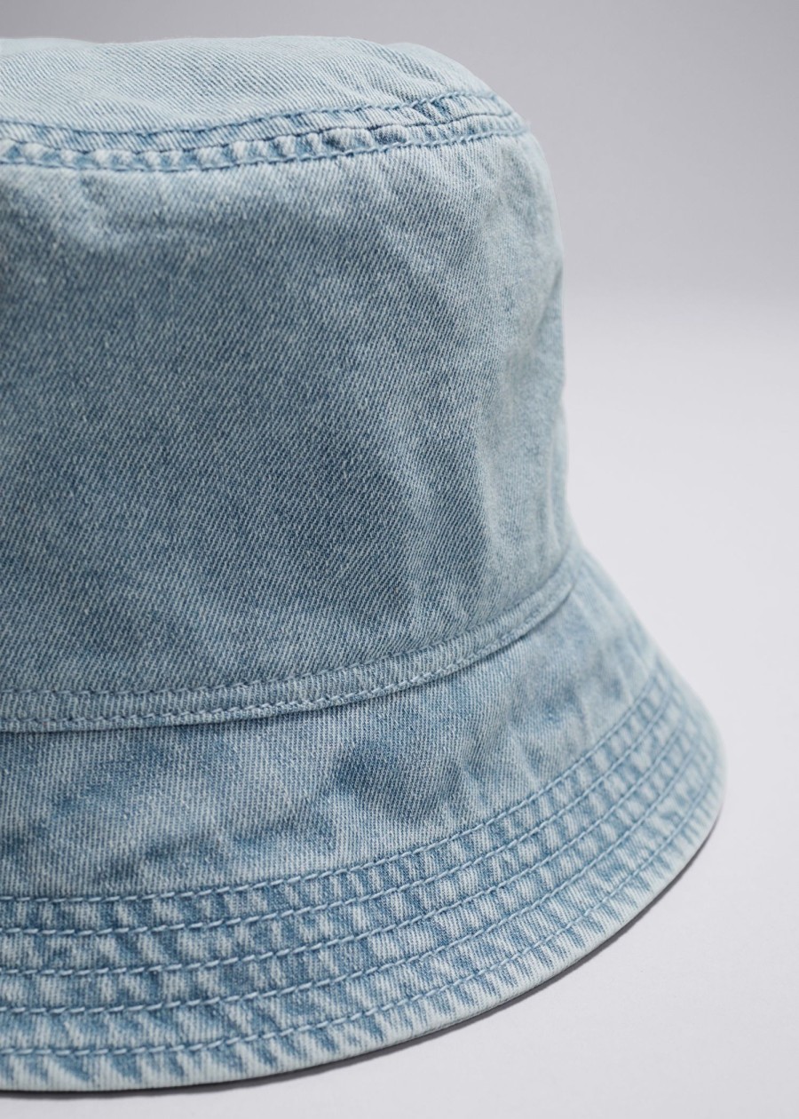 Tilbehor & Other Stories | Denim Bucket Hat Vasket Bla