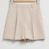 Toj & Other Stories | Plisserede Silkeshorts Stovet Beige