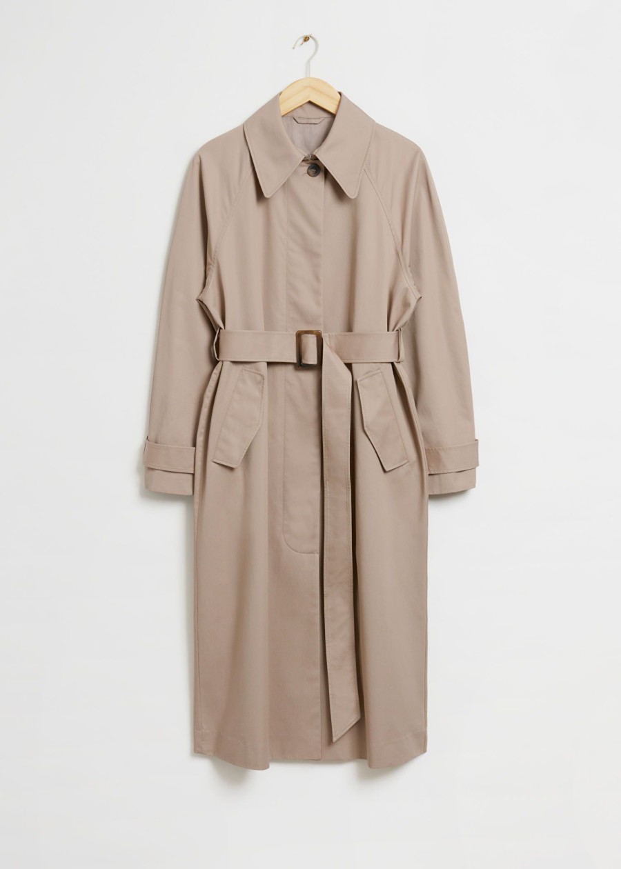 Toj & Other Stories | Afslappet Mellemlang Trenchcoat Beige