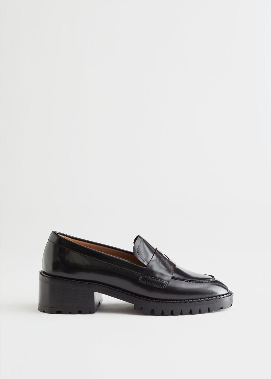 Sko & Other Stories | Penny Loafers I Laeder Med Haele Sort