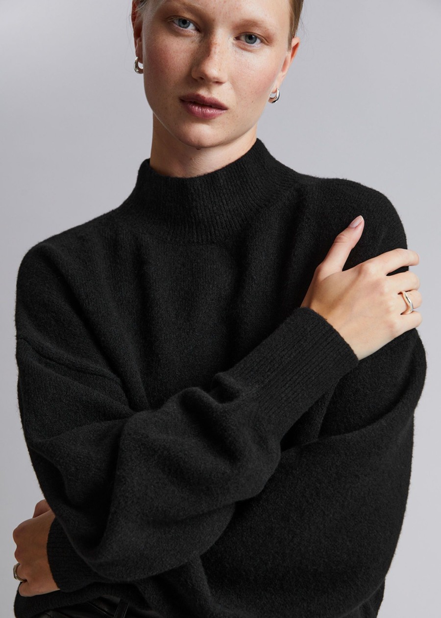 Toj & Other Stories | Mock-Neck Sweater Sort