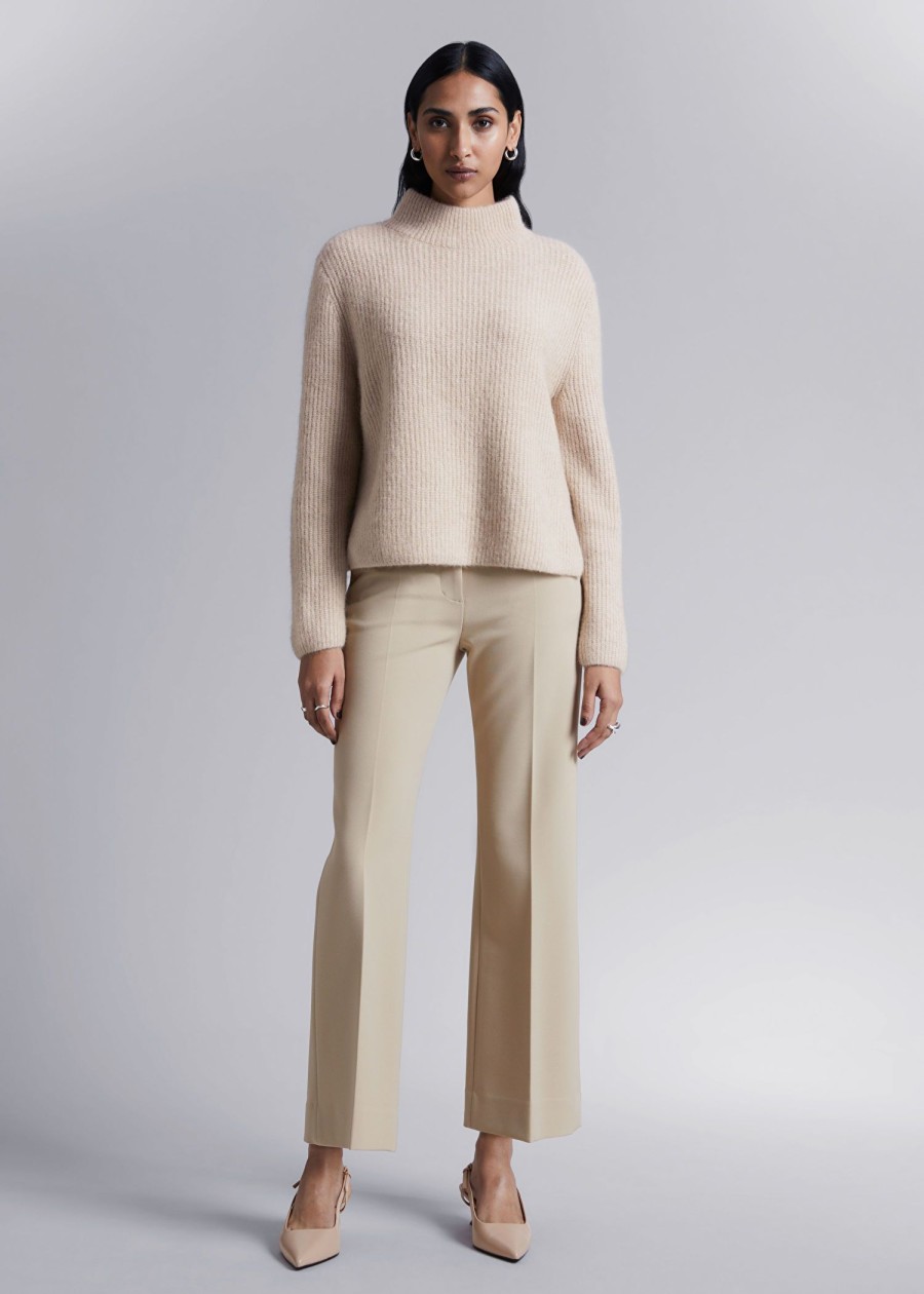 Toj & Other Stories | Boxy Heavy Knit Jumper Beige