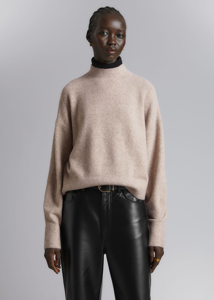 Toj & Other Stories | Mock-Neck Sweater Havregrod