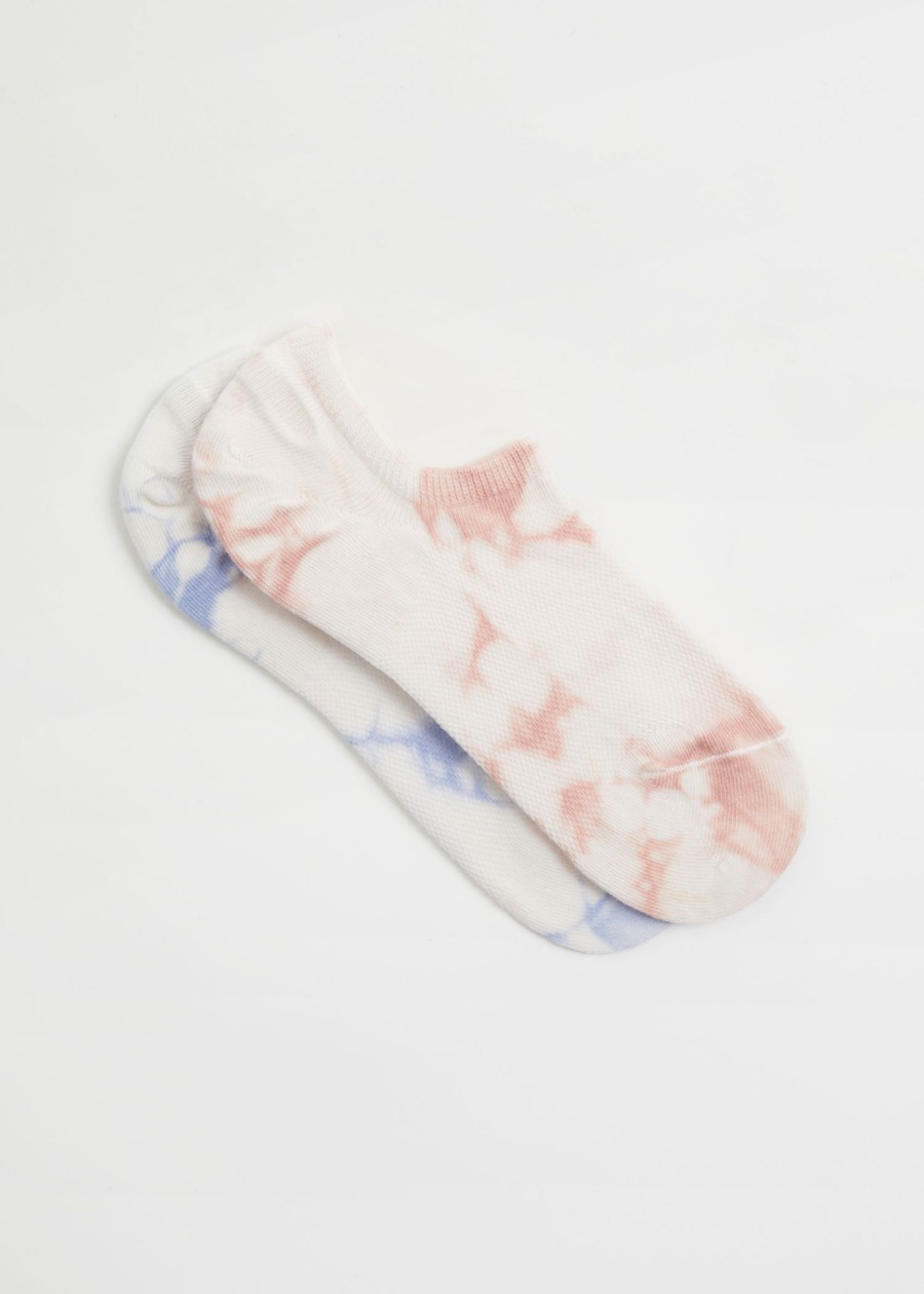 Lingeri & Other Stories | 2-Pack Tie-Dye Step Sokker Lysebla/Beige