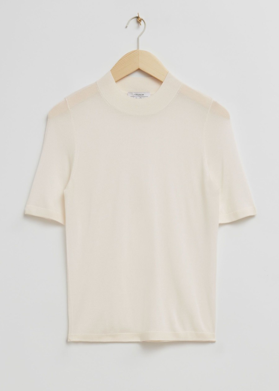 Toj & Other Stories | Delikat Strik T-Shirt Lys Beige