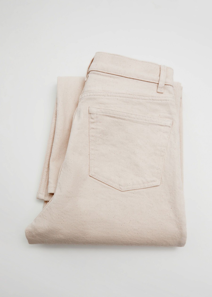 Toj & Other Stories | Brede Croppede Jeans Lys Beige