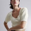 Toj & Other Stories | Cropped Sweetheart Bustier Knit Top Flode