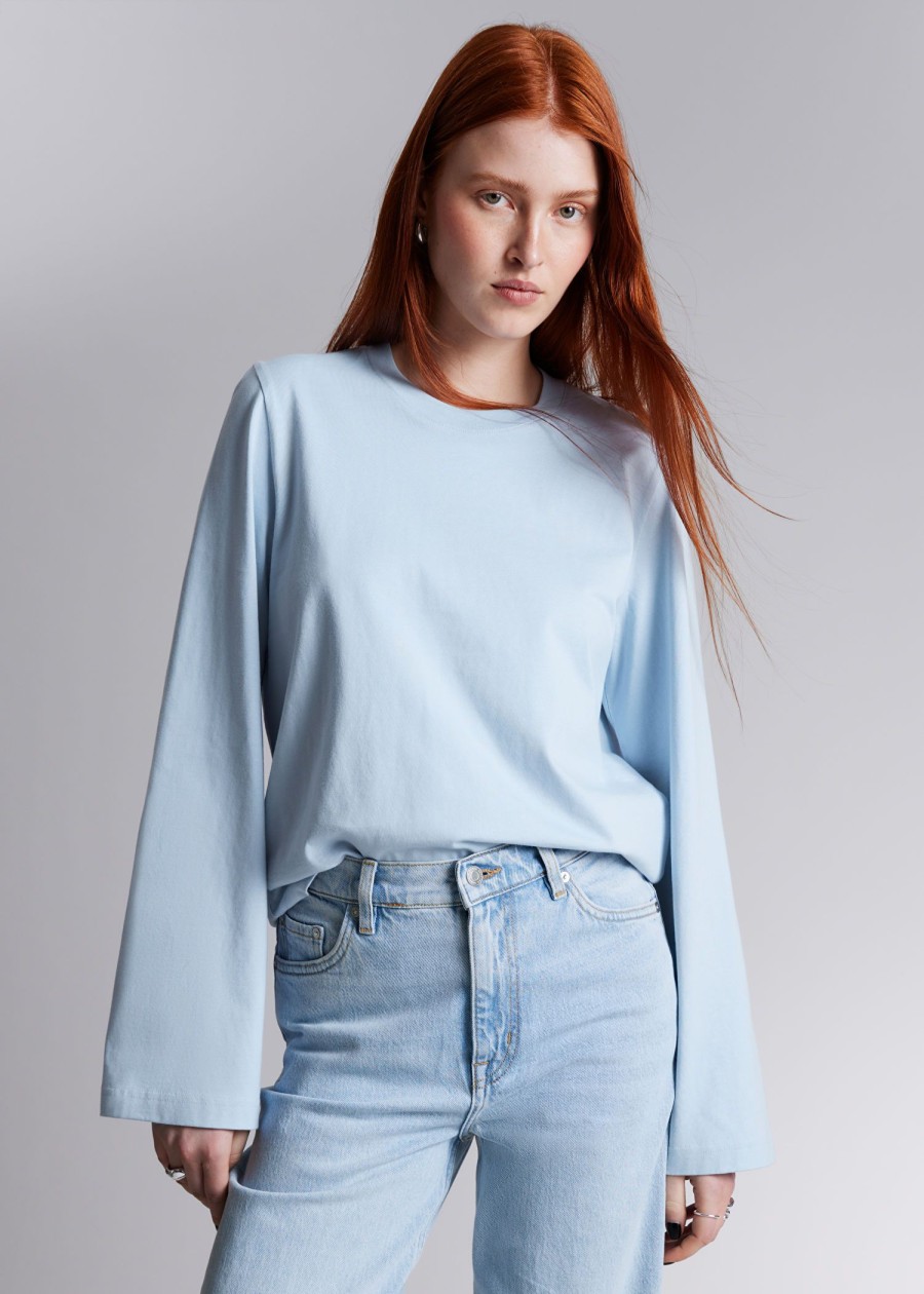 Toj & Other Stories | Afslappet Jersey Top Lysebla