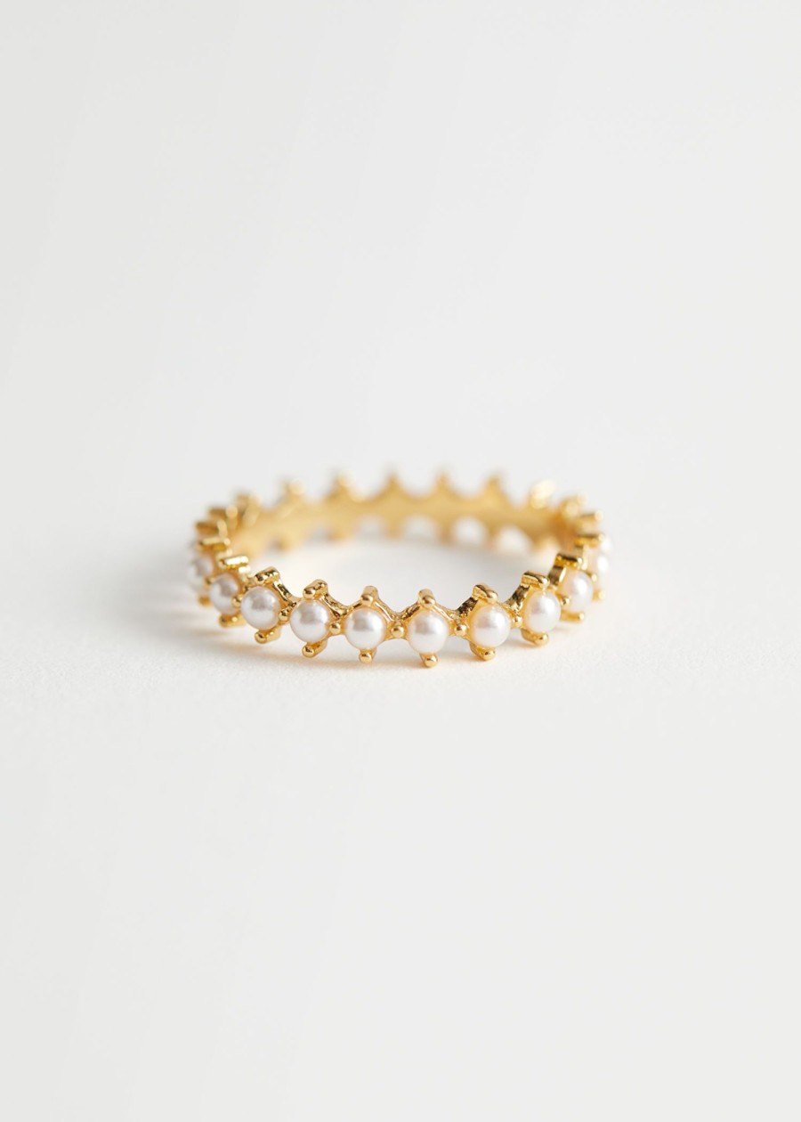 Smykker & Other Stories | Perle Ring Guld