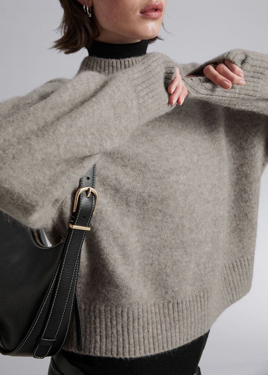 Toj & Other Stories | Mock Neck Uld Jumper Muldvarp