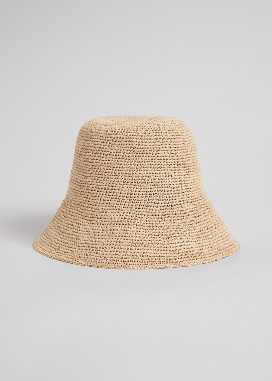 Tilbehor & Other Stories | Straw Bucket Hat Naturlig Halm