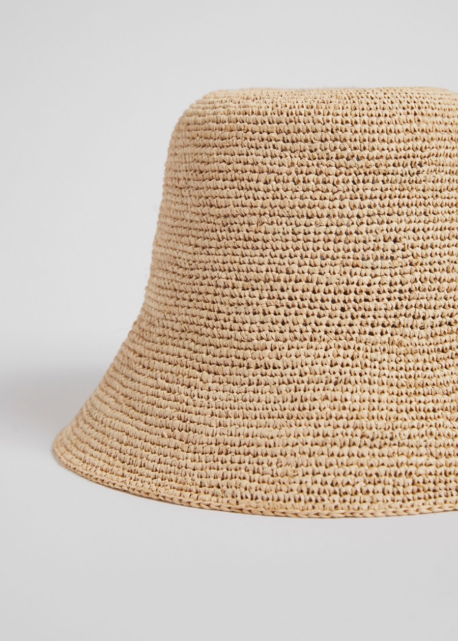 Tilbehor & Other Stories | Straw Bucket Hat Naturlig Halm