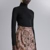 Toj & Other Stories | Glitter Jacquard Mini-Nederdel Pink/Beige/Sort