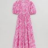 Toj & Other Stories | Fastsiddende Maxi-Kjole Pink Trykt