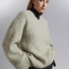 Toj & Other Stories | Fuzzy Knit Jumper Kaki