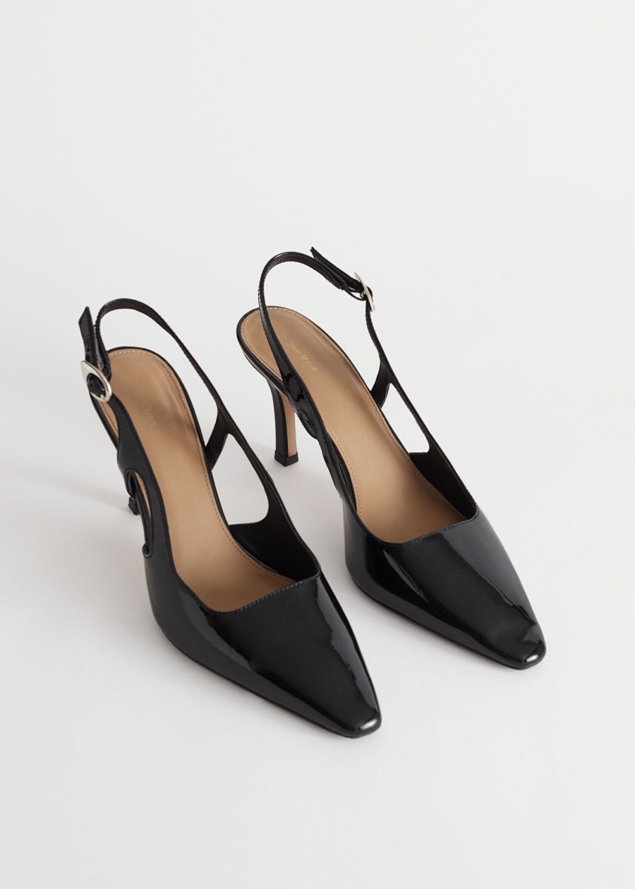 Sko & Other Stories | Spidse Slingback Laeder Mules Sort