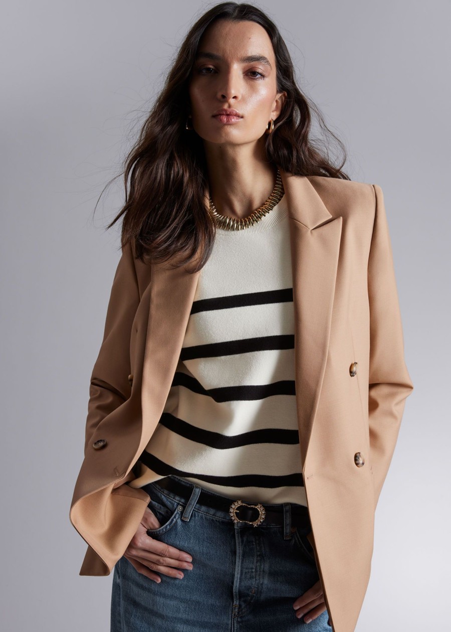 Toj & Other Stories | Skraeddersyet Blazer Stovet Beige