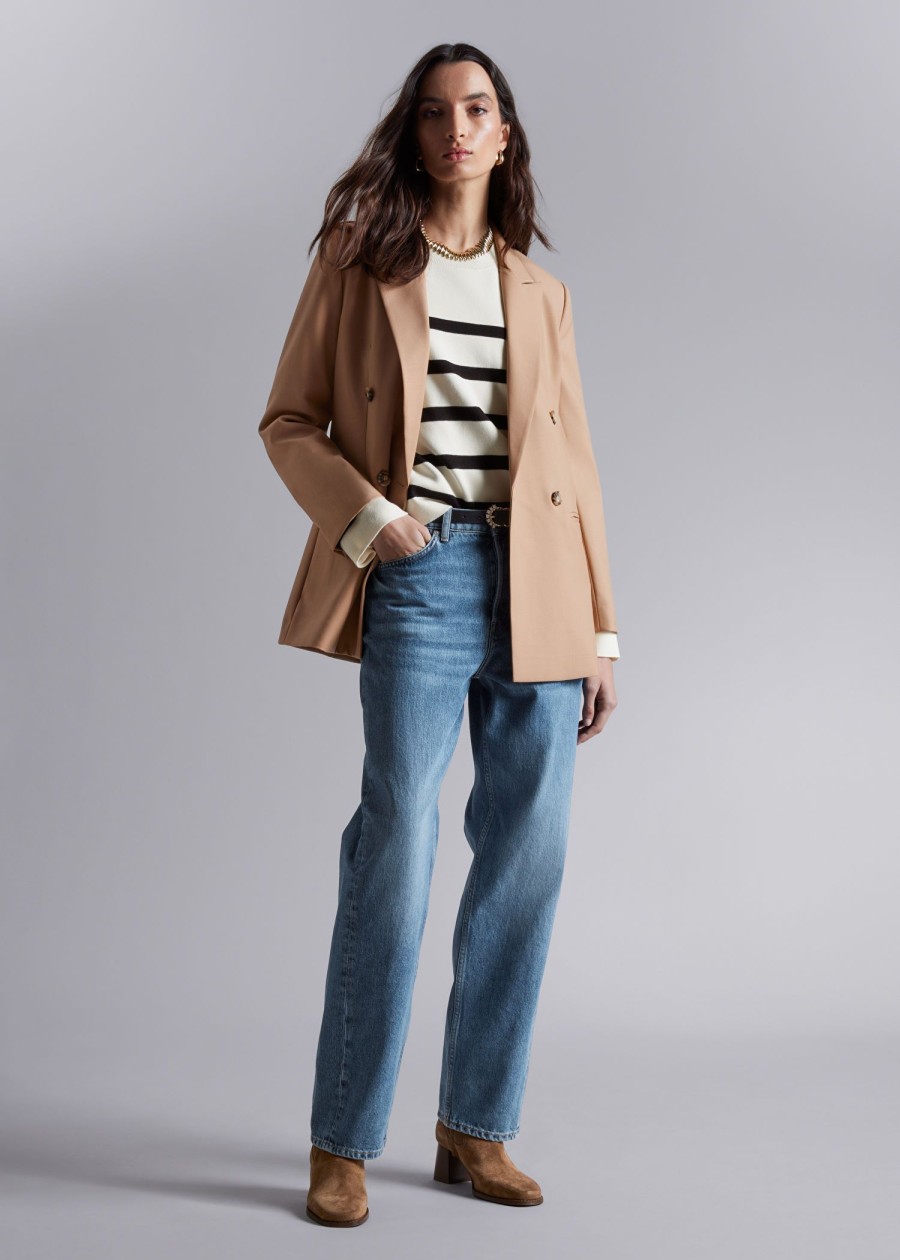 Toj & Other Stories | Skraeddersyet Blazer Stovet Beige