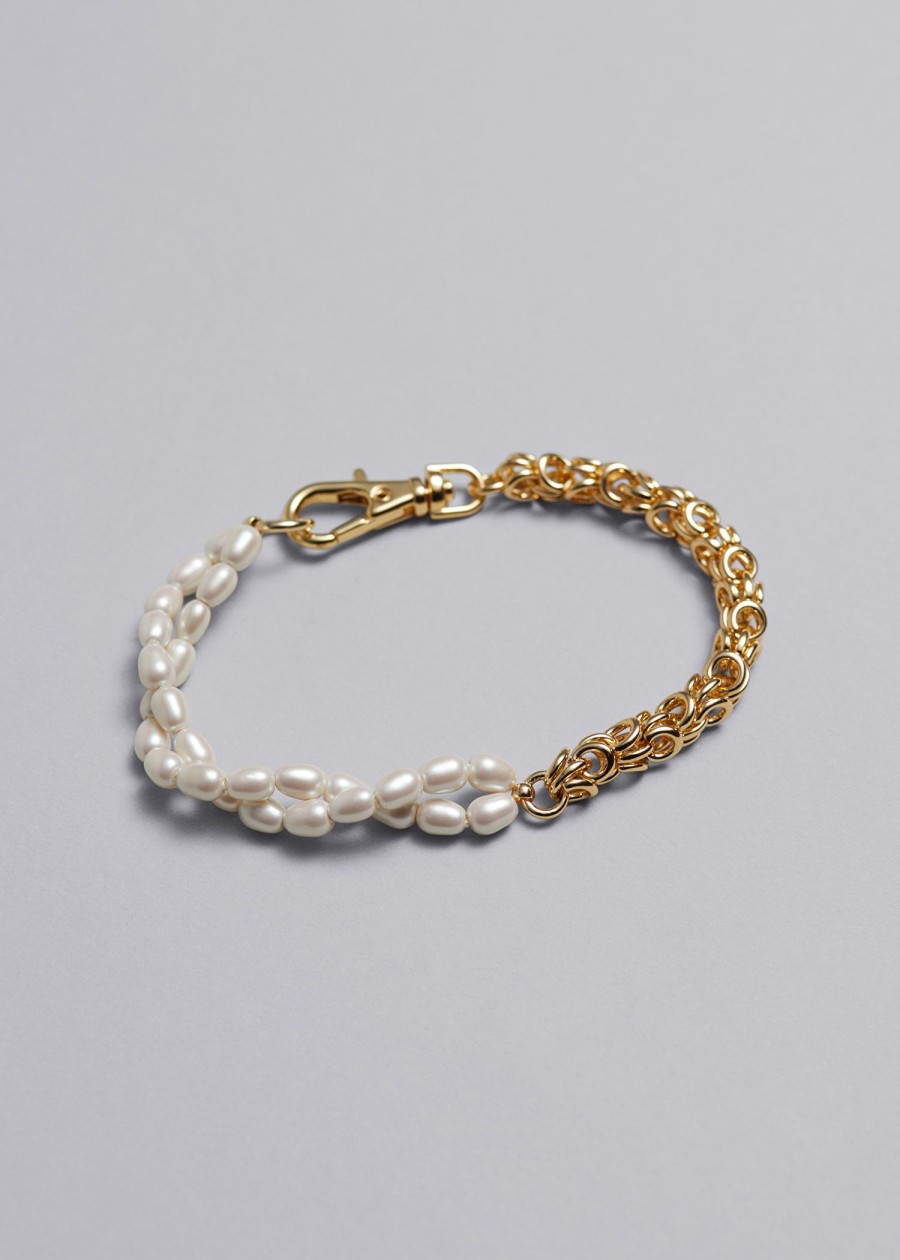 Smykker & Other Stories | Perlekaede Armband Perle/Guld