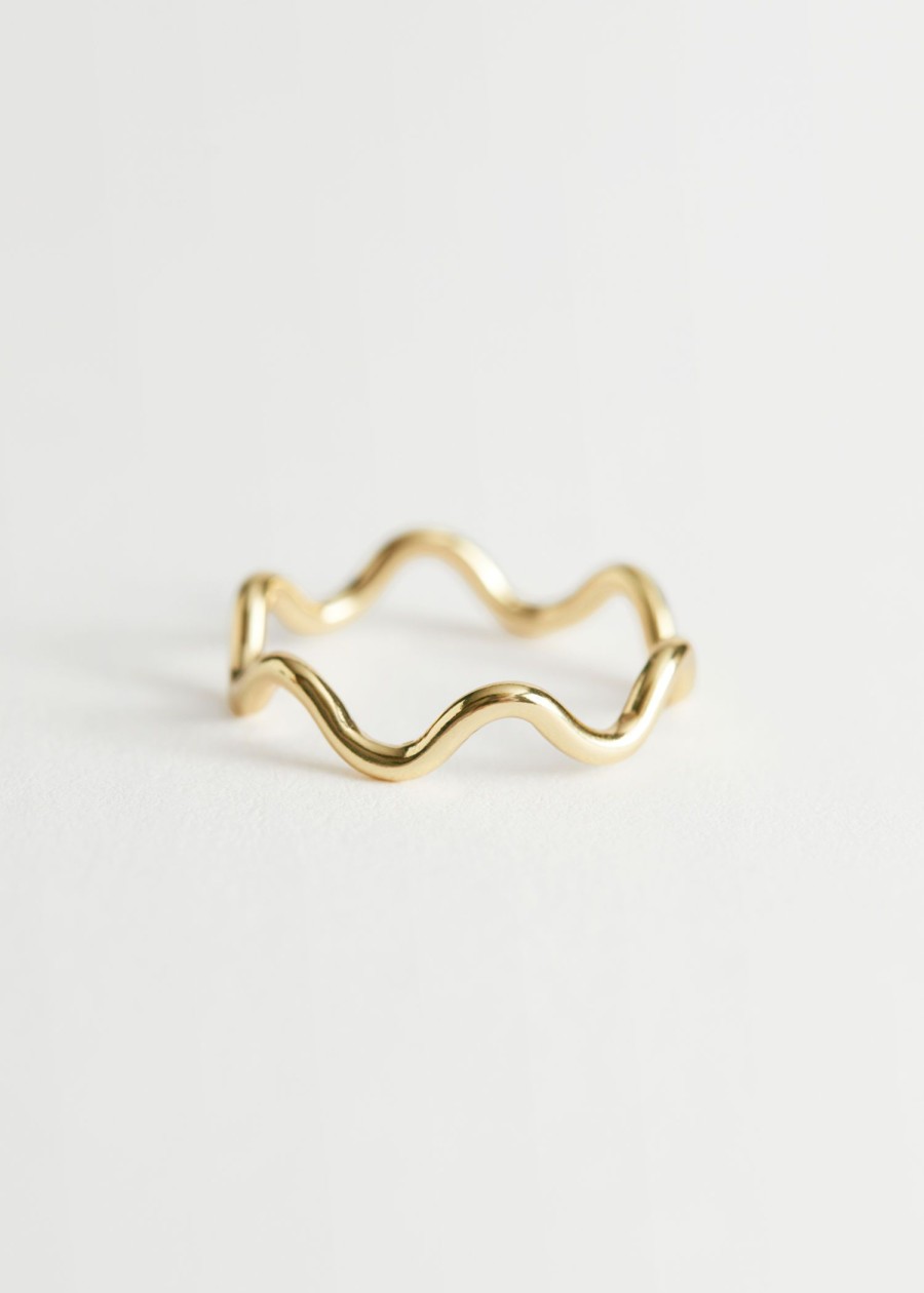 Smykker & Other Stories | Delikat Wave Ring Guld