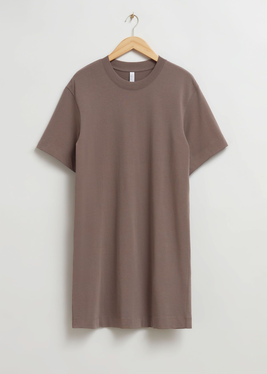 Toj & Other Stories | Los T-Shirt Midi Kjole Brun