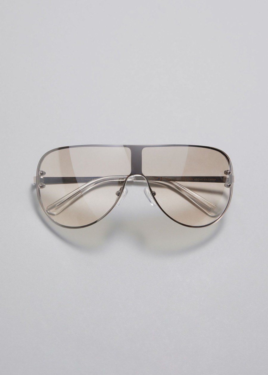 Tilbehor & Other Stories | Aviator-Stil Solbriller Solv